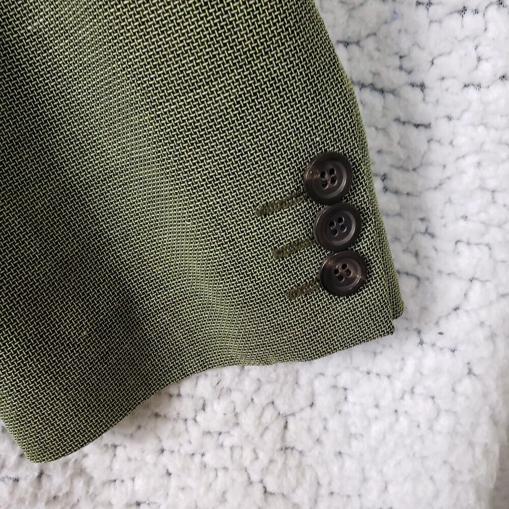 Harry Rosen Hugo Boss Men's Blazer 48R Wool Green Jacket Italy Luxe-on-Luxe - Picture 5 of 12